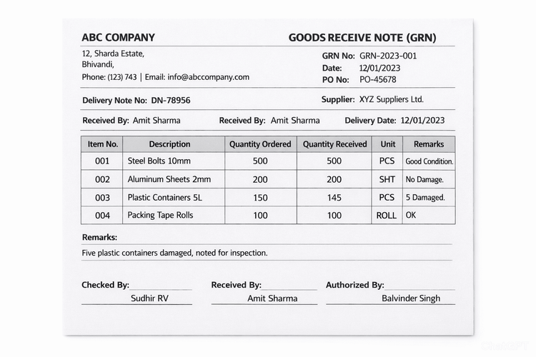 GRN Full Form: Meaning and Process for Inventory Accuracy